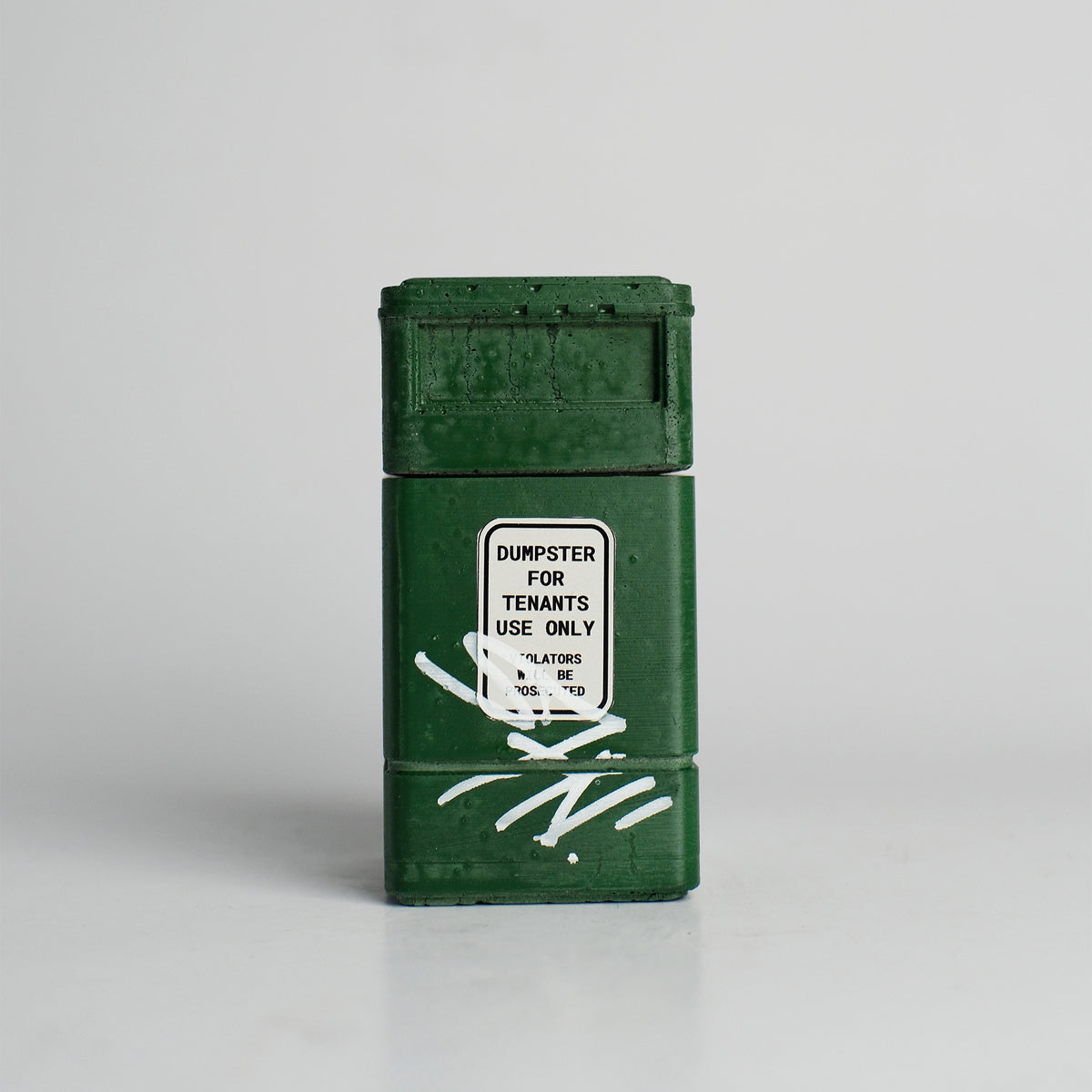 DEADWASTE Thrash Bin Concrete, Green