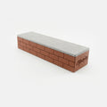 Brick Bench Concrete Fingerboard Obstacle, Terracotta brick finish